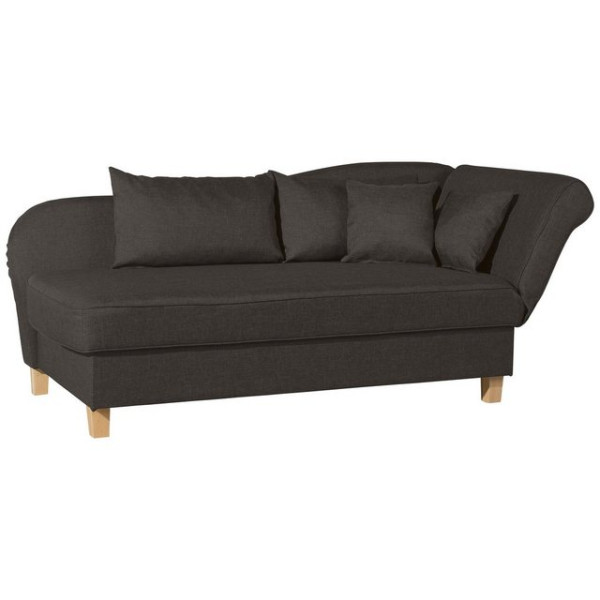 Max Winzer® Recamiere Selma Recamiere mit Armteil rechts klappbar Flachgewebe schoko, 1 Stück, Made